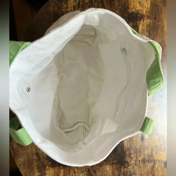 Ladies canvas flip flop belt handbag - Picture 7 of 9